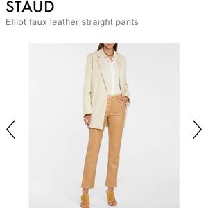 Staud Elliot vegan leather pant